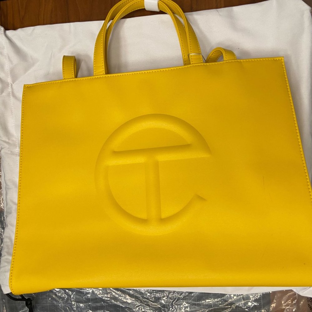 Telfar Yellow Medium Shopper (NEW WITH TAGS)